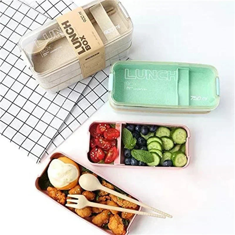 BloomStack Wheat Straw Bento Box