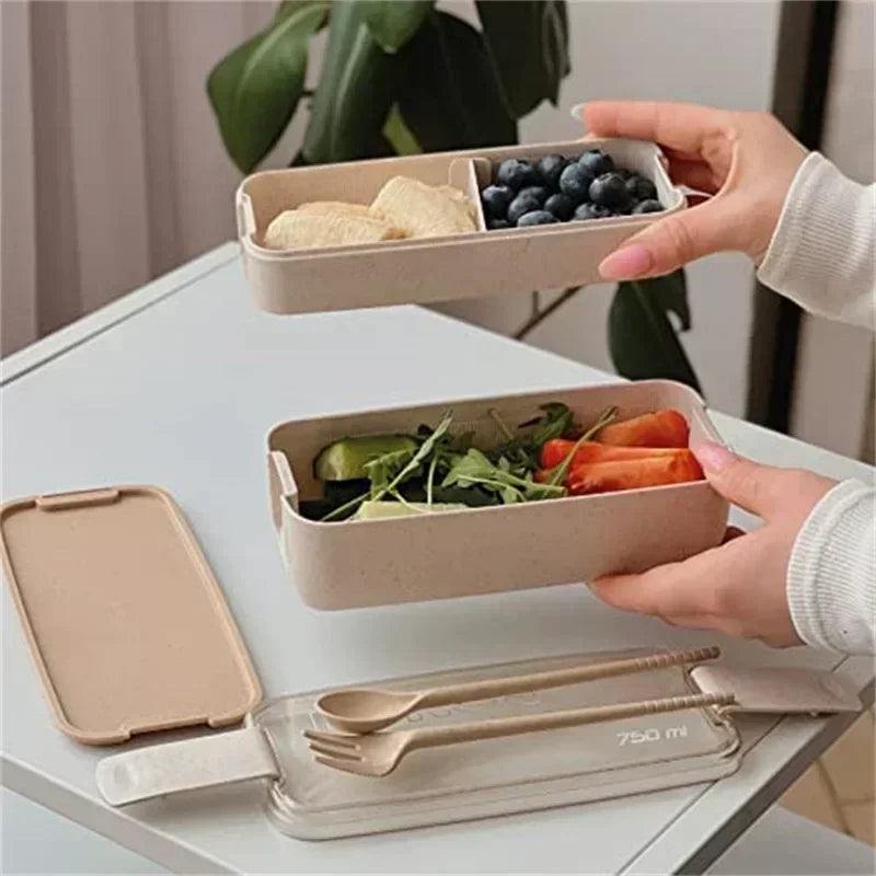 BloomStack Wheat Straw Bento Box