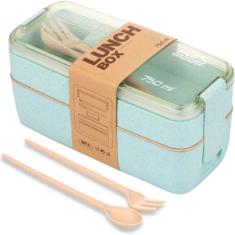 BloomStack Wheat Straw Bento Box