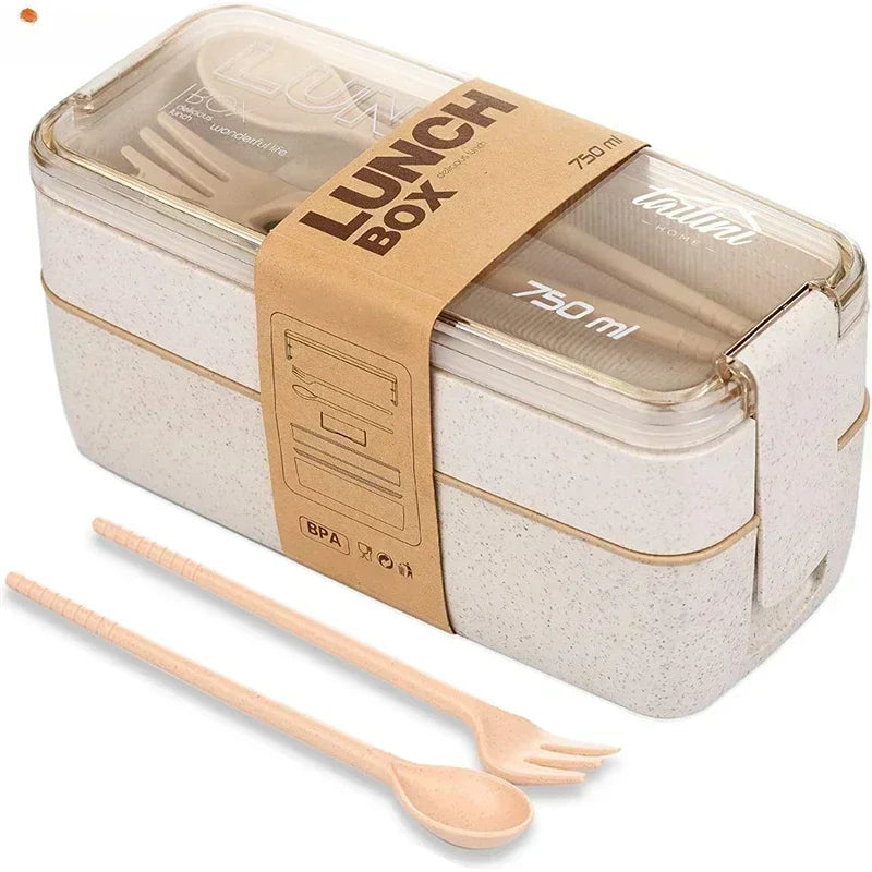 BloomStack Wheat Straw Bento Box