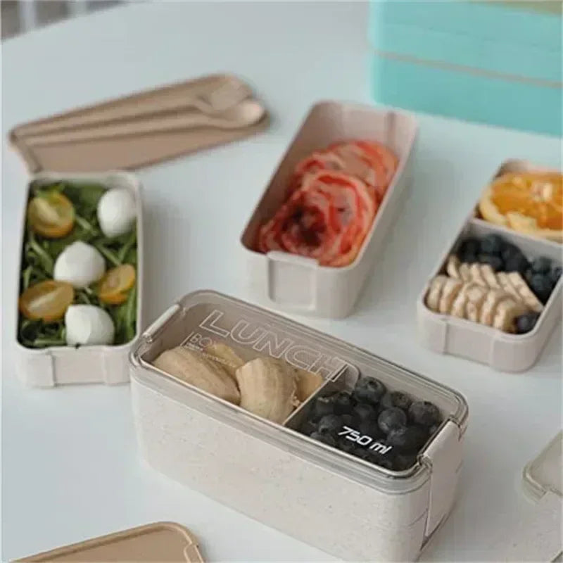 BloomStack Wheat Straw Bento Box