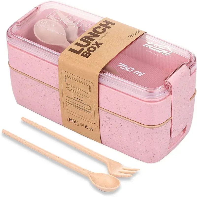 BloomStack Wheat Straw Bento Box